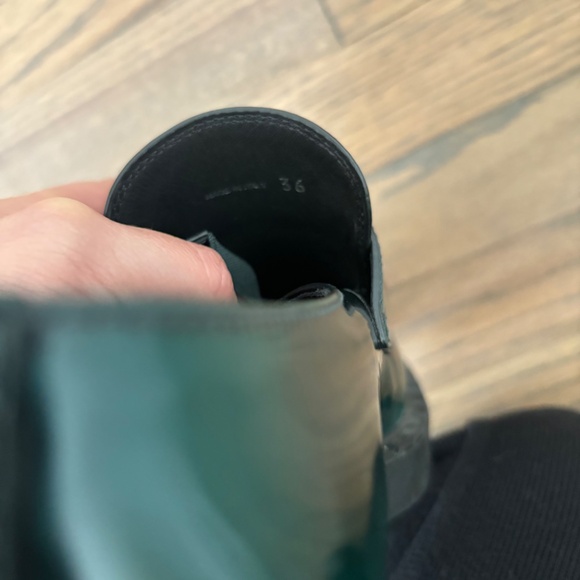 PRADA PLATFORM LOAFERS - EMERALD/BLACK - Picture 9 of 12
